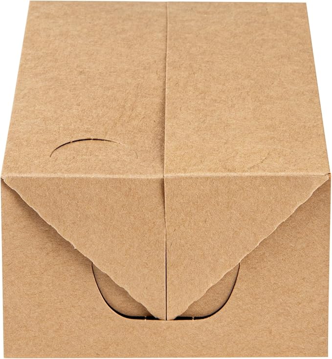 Bio Tek 47 Ounce To Go Boxes, 400 Rectangle Take Out Food Containers - Fast Top Closure, Disposable, Kraft Paper Carry Out Containers, Greaseproof, For Burgers Or Fried Chicken - Restaurantware - Image 9