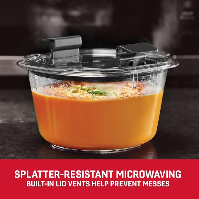 Rubbermaid Brilliance® Round Leak Proof Food Storage Containers, 6 Piece Set (Pack of 2) - Image 3