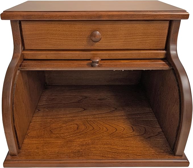 DutchCrafters Amish USA Made Solid Wood Countertop Bread Box with Drawer, Bread Holder for Kitchen Counter, Large Bread Box for Kitchen Countertop (Cherry - Michael's Cherry) - Image 7