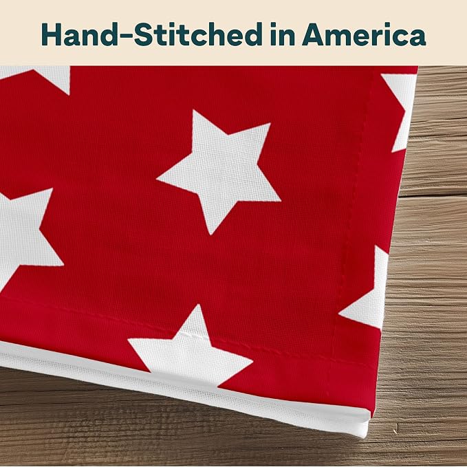 Patriotic Cloth Napkins | American Flag | Memorial Day, Independence Day Table Decorations | Absorbent, Washable, Reusable, Stain & Wrinkle Resistant | Made in America - 4pack - Image 5