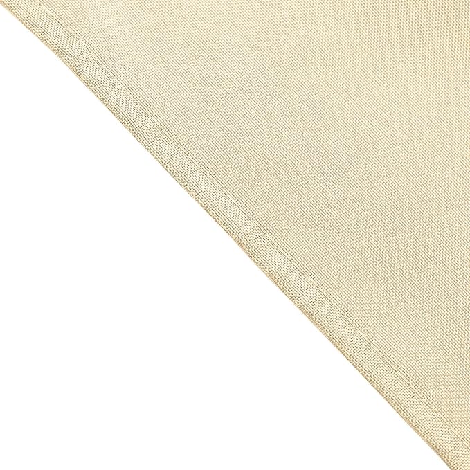 Efavormart Premium Cloth Napkins Set of 5, 17x17 Inch Beige Seamless Dinner Napkins, Washable Linen Table Napkin Cloth with Hemmed Edges for Weddings, Party and Banquet - Image 3