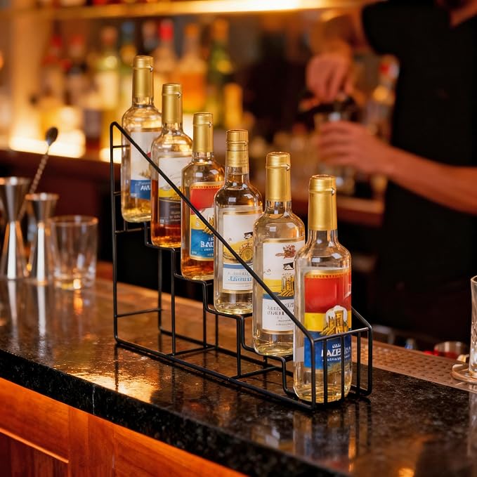 FixtureDisplays® Coffee Syrup Bottle Rack Wire Rack Bottle Glorifier Display Stand Rack Bar Liquor Display 10031 - Image 2