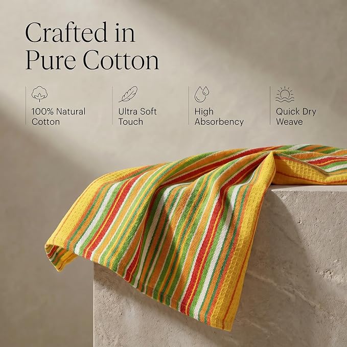 Urban Villa Kitchen Towels Cotton Dish Towels 20”x30” (Set of 6) Mustad - Image 4