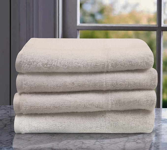 Urban Villa Kitchen Towels Cotton Dish Towels 20”x30” (Set of 4) White - Image 2