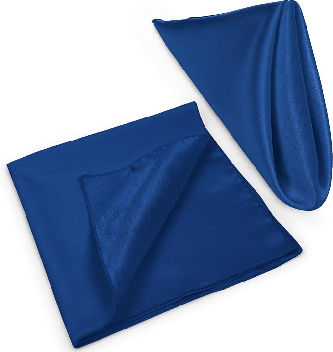 17 x 17-Inch Shantung Satin Cloth Napkins, Royal Set of 60 - Image 8