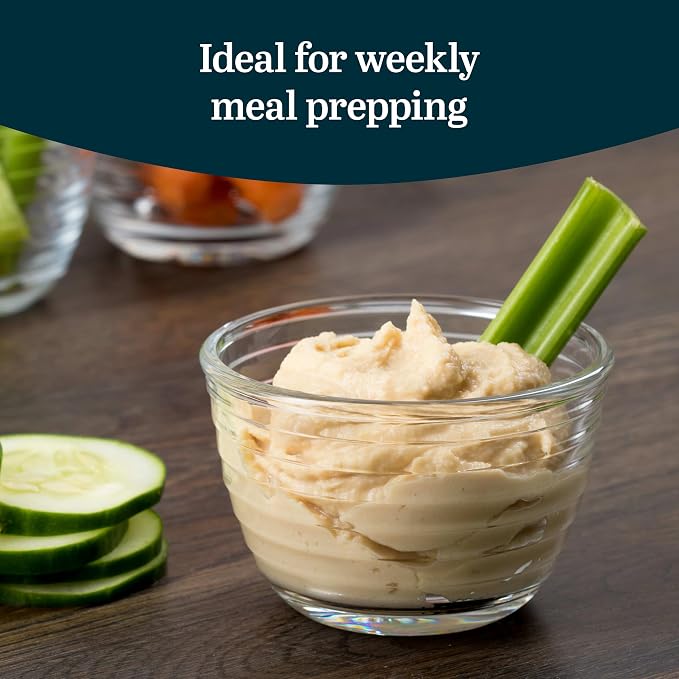Libbey Small Glass Bowls with Lids Set of 8, Food Storage Prep Containers | Set of 8 Glass Bowls with Secure Lids Store Leftovers, Snacks, Sauces & Meal Prep Ingredients; Dishwasher Safe for Daily Use - Image 4