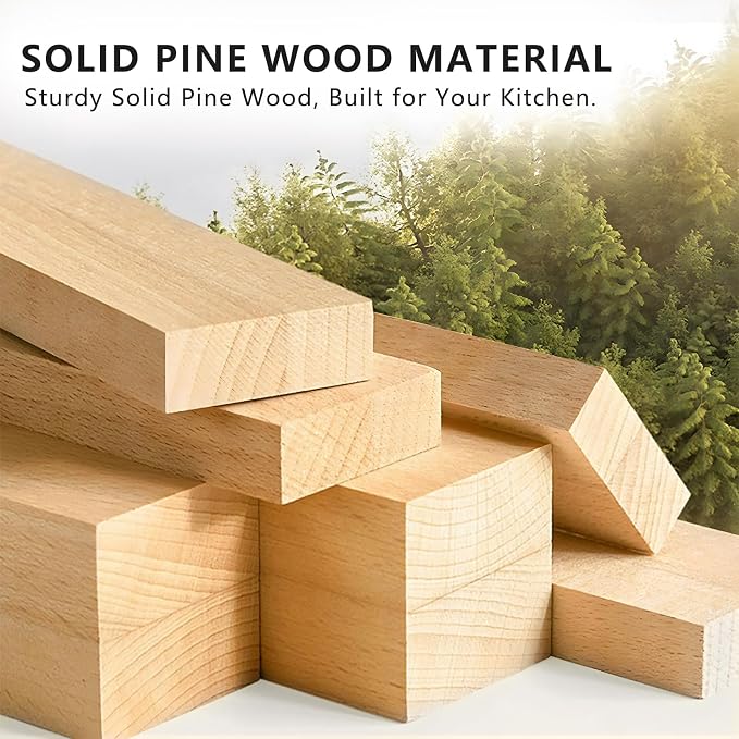 7 Tier Wooden Tray Dividers for Cabinets | Baking Cookie Sheet Organizer, Vertical/Horizontal Cabinet Dividers for Pots, Cutting Board, Kitchen Organizers and Storage - Image 7