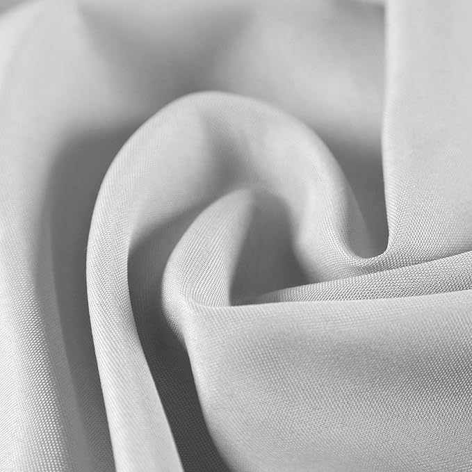 Cloth Napkins 17x17 inch Washable Polyester Dinner Napkins Soft Table Napkins for Wedding Party Dining Banquet(Silver,50PCS) - Image 2