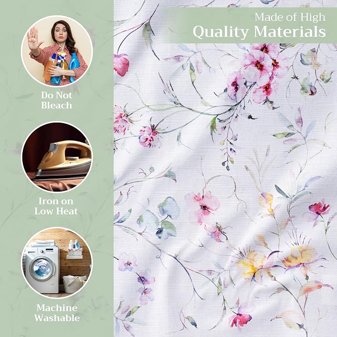Maison d' Hermine Cloth Napkins Set of 4 Reusable 100% Cotton (20" x 20") | Everyday Square Napkins Cloth Washable Dinner Party Wedding Restaurant Hotel Kitchen Spring Summer - Summer Floral - Image 3