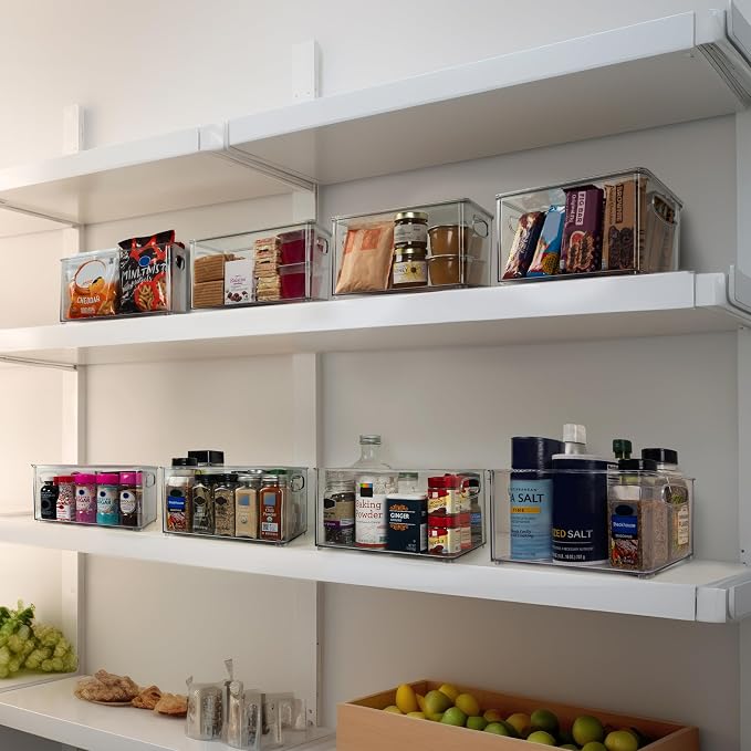 ClearSpace Plastic Pantry Organization and Storage Bins with Lids – Perfect Kitchen Organization or Kitchen Storage – Fridge Organizer, Refrigerator Organizer Bins, Cabinet Organizers - Image 5