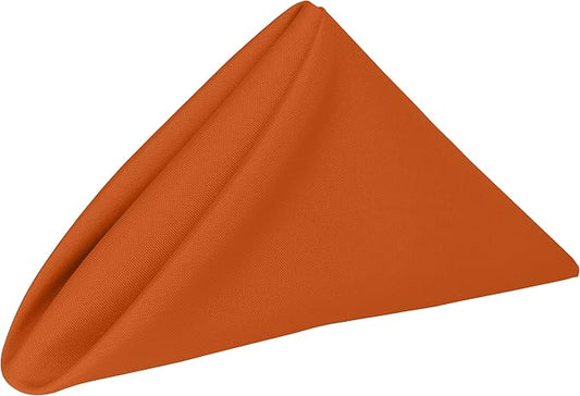 17x17-Inch Polyester Cloth Napkins, Orange, Set of 60 by UltimateTextile