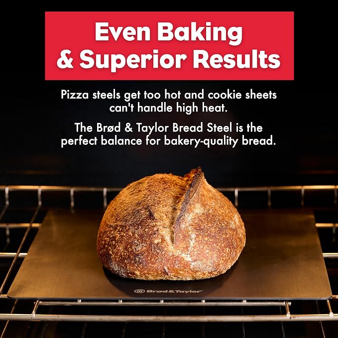 Brod & Taylor Bread Steel Max for Baking Bread & Cooking Pizza (14" x 14" x 0.15") - Image 3