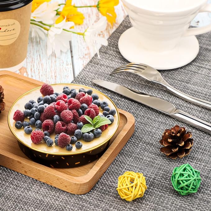 Beasea 20 Pack 4” Round Oven Baking Mini Cake Pan, 8 Oz Aluminum Cupcake Pans With Lids Mini Tart Pans Baking Foil Pans for Pizza Pies Quiche - Image 5