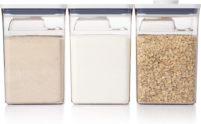 OXO Good Grips 6 Piece Canister Set with Scoops + OXO Good Grips POP Airtight Food Storage Container - Image 2