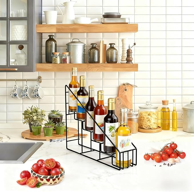 FixtureDisplays® Coffee Syrup Bottle Rack Wire Rack Bottle Glorifier Display Stand Rack Bar Liquor Display 10031 - Image 3