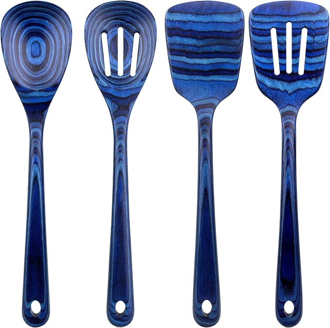 Totally Bamboo Baltique Malta Collection 4 Piece Cooking Utensil Set, Ready for Nonstick by TotallyBamboo