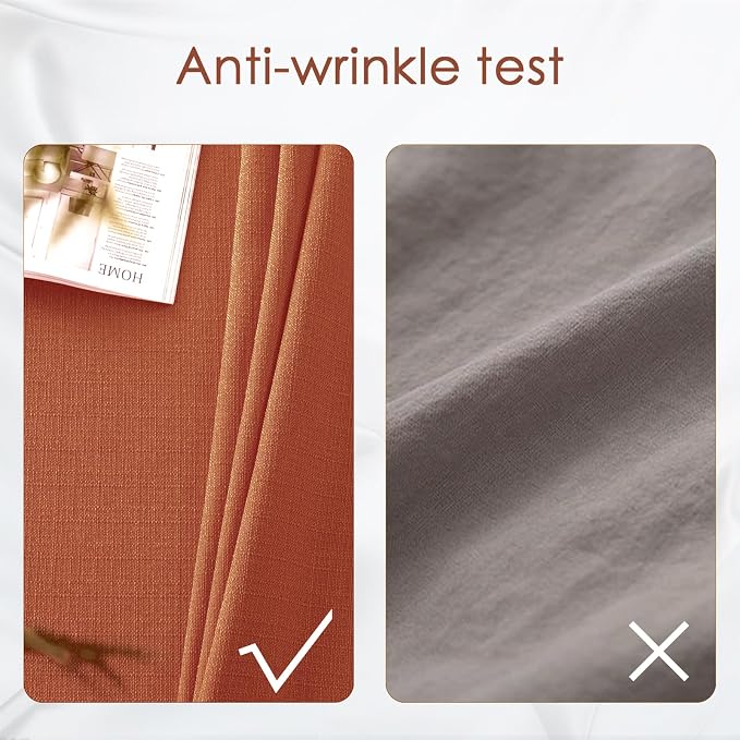 BALCONY & FALCON Rectangle Table Cloth Waterproof Cinnamon 70"x55" | Rectangular Washable Wrinkle Resistant Table Cloth Linen Fabric Tablecloths for Dining Party Kitchen Wedding and Outdoor Use - Image 4