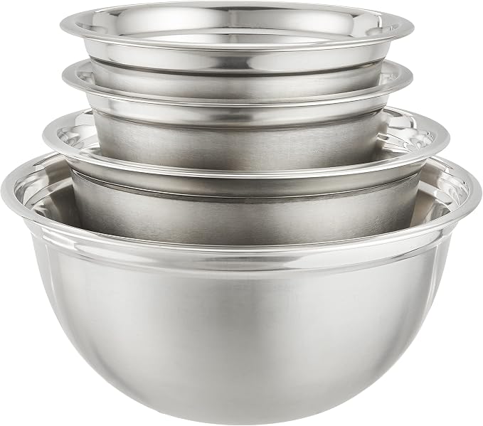 YBM Home Deep Professional Heavy Duty Quality Stainless Steel Mixing Bowls, 3 Quart, 5 Quart, 6.5 Quart and 10 Quart - Image 4