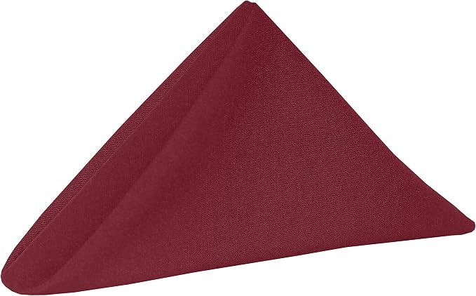 17x17-Inch Cotton-Feel Cloth Napkins, Brick, Set of 60 by UltimateTextile