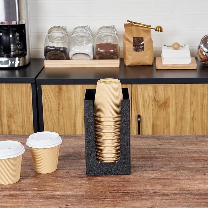 Restaurantware Restpresso Coffee Bar Organizer, 1 Count Durable 1 Compartments, Compact Size, Black Plastic Tabletop Coffee Supplies Organizer For Homes, Office Spaces, Breakrooms, and Lounges - Image 7