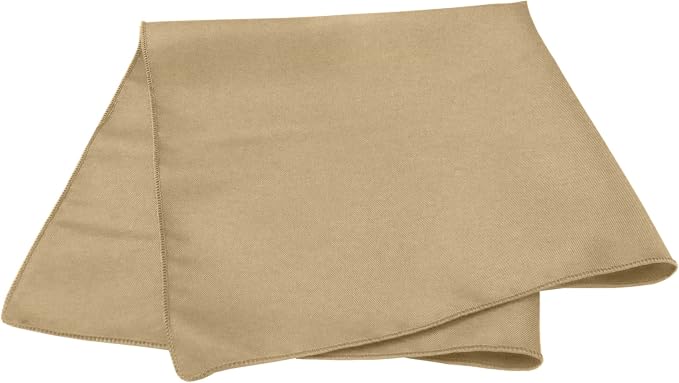 20x20-Inch Square Polyester Cloth Napkins, Camel Set of 12 | Bulk Case of 1 Dozen, Dinner Napkins, Serged Edges, Machine Washable, Wrinkle-Resistant, Flame-Resistant, Stain-Resistant - Image 2