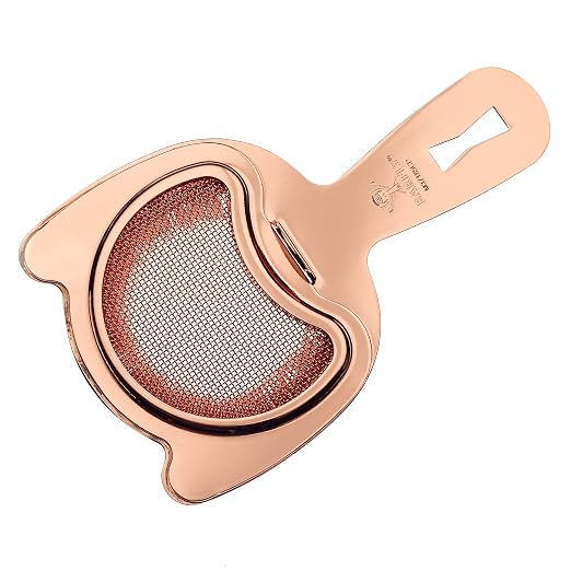 Barfly Fine Mesh Spring Strainer, Copper Plated - Image 5