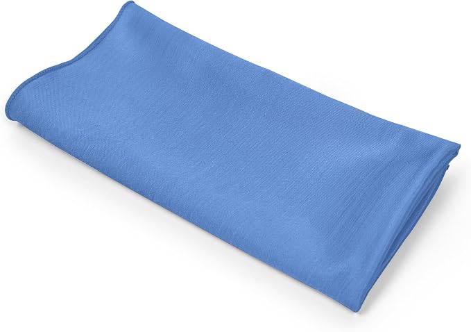 17x17-Inch Shantung Cloth Napkins, Periwinkle, Set of 36 | Bulk Case of 3 Dozen, Satin, Square, 100% Polyester Fabric, Reversible, Faux Dupioni Silk Reverse Side, Machine Washable - Image 9