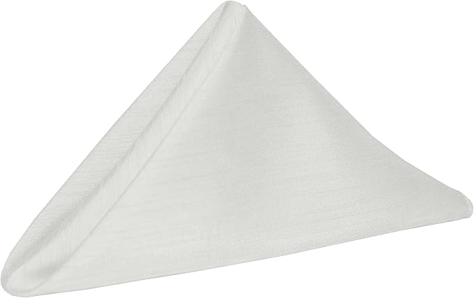 20 x 20-Inch Shantung Satin Cloth Napkins, White Set of 60 by UltimateTextile