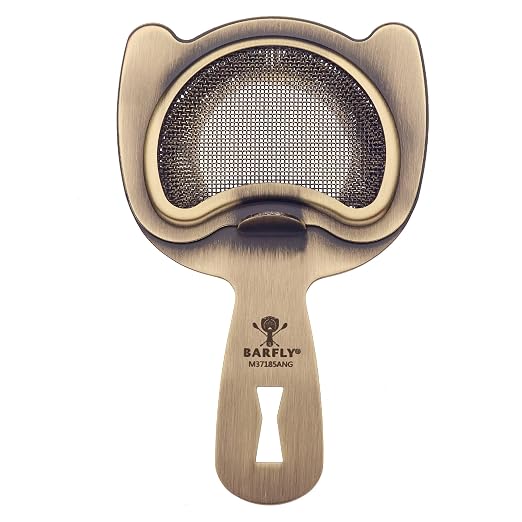 Barfly Fine Mesh Spring Strainer, Antique Gold by BarflybyMercer