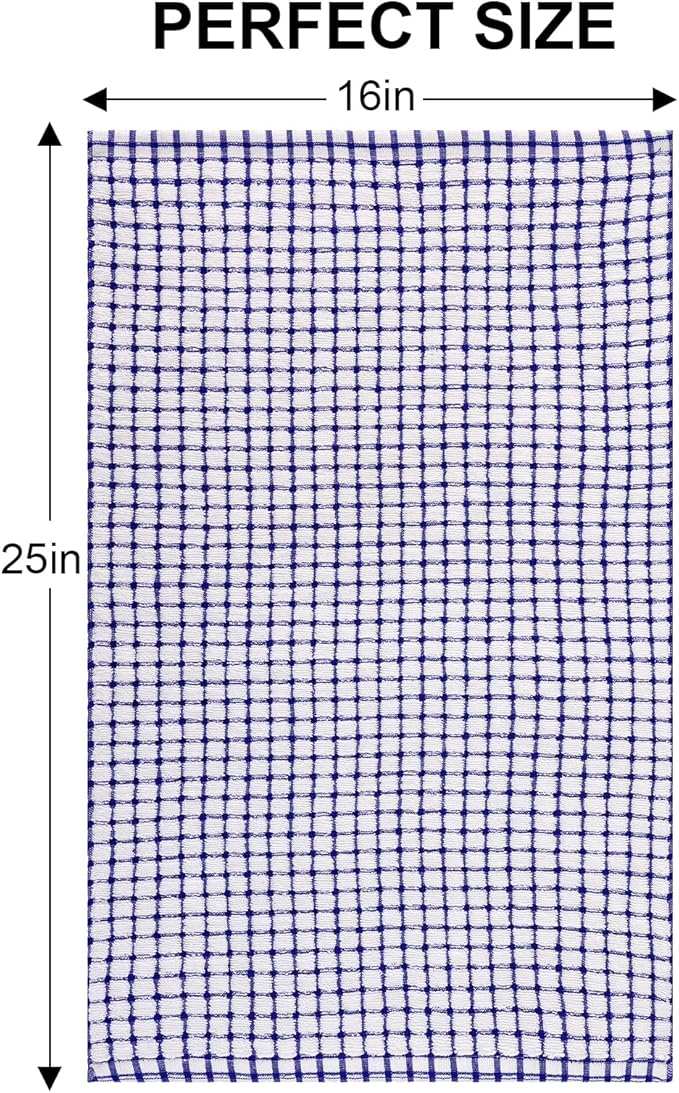 Kitinjoy Cotton 6 Pack Terry Kitchen Towels, Multiple Colour | 16 x 25 Inches Super Soft and Absorbent Dish Towels, Quick Drying hand towels for kitchen Drying - Image 6