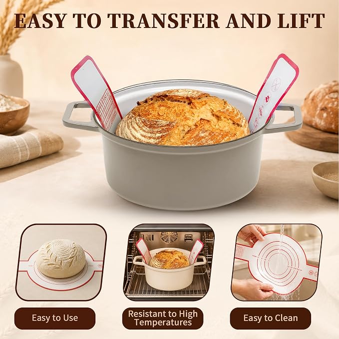 PeacePeo Sourdough Starter Kit with 10" Round and Oval Proofing Baskets | 38Pcs Complete Bread Making Supplies, Natural Rattan, Breathable & Non-Stick, with Scale, Starter Jar for Baking Fermentation - Image 5