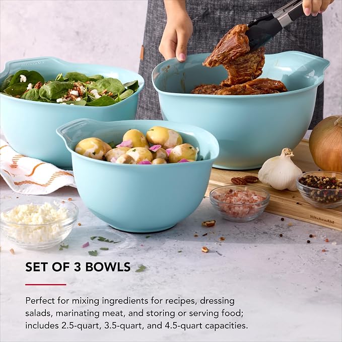 KitchenAid Universal Nesting Plastic Mixing Bowls - Image 3