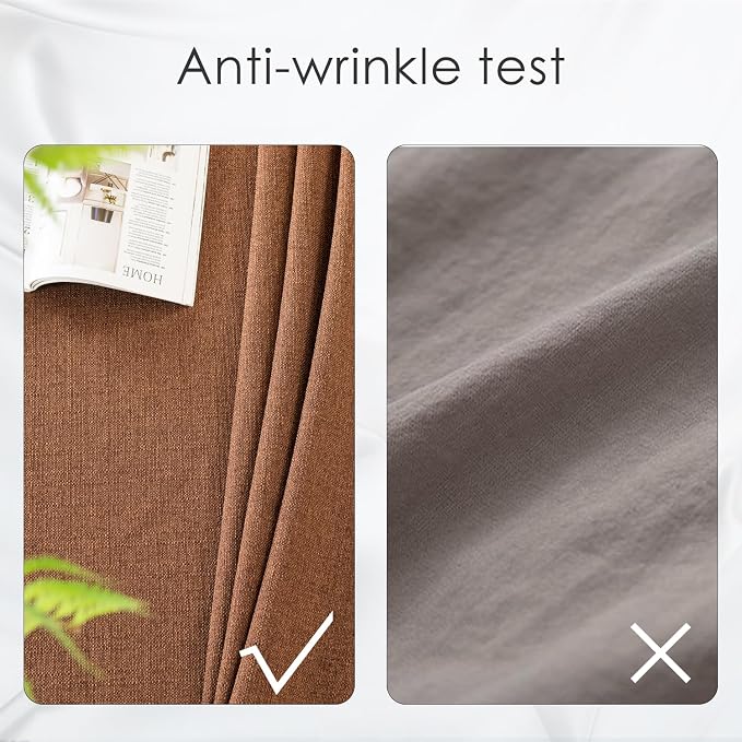 BALCONY & FALCON Rectangle Table Cloth Waterproof Brown 70"x55" | Rectangular Washable Wrinkle Resistant Table Cloth Linen Fabric Tablecloths for Dining Party Kitchen Wedding and Outdoor Use - Image 4