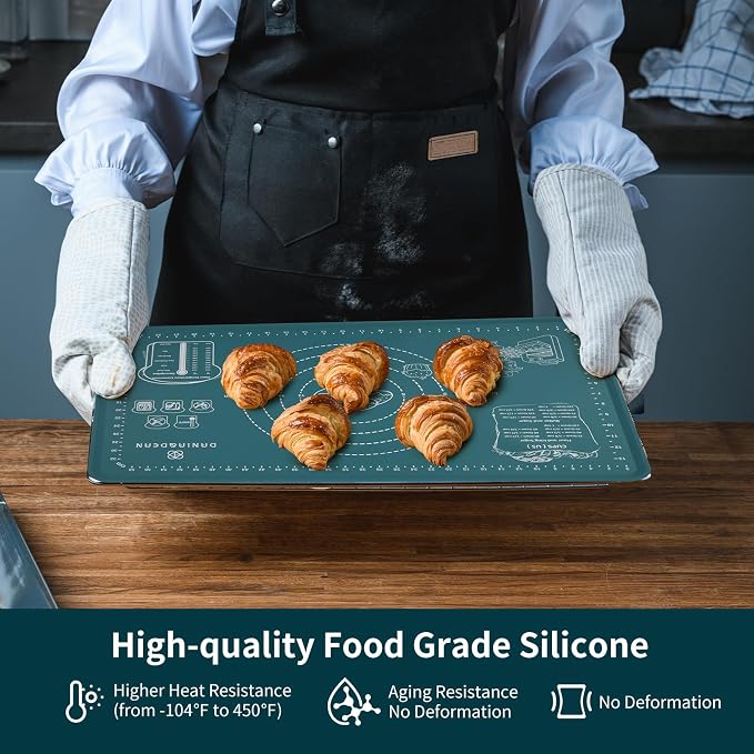 DANIA & DEAN Mom Theme 26"x16" Extra Thick Silicone Baking Mat for Pastry | Non-Slip & Non-Stick Mat with Measurements, for Dough Kneading, Pizza, Pie Crust, Sourdough, Bread, Pasta & Counter Sheet - Image 6