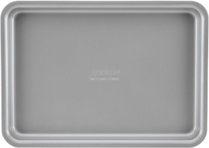 Anolon Gourmet Nonstick Bakeware Set with Nonstick Cookie Sheets / Baking Sheets - 3 Piece, Graphite Gray - Image 3
