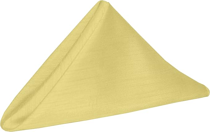 20x20-Inch Shantung Cloth Napkins, Cornsilk, Set of 60 by UltimateTextile