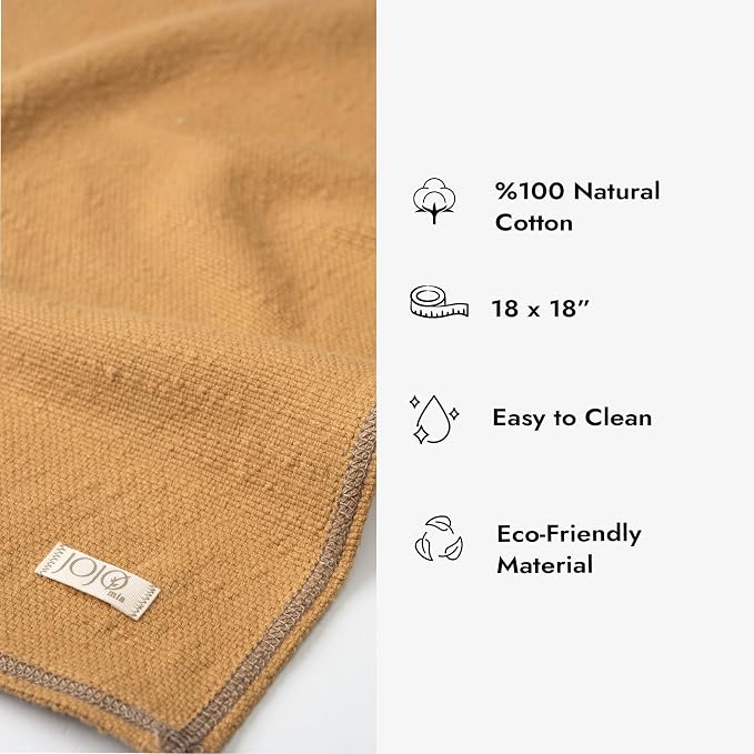 Odin 100% Turkish Cotton Dinner Napkins Set of 4, 18x18 Inch, Clean Edge, Oeko-TEX Certified, Reusable Cloth Napkins for Dining, Entertaining, and Holiday Tables - Image 3