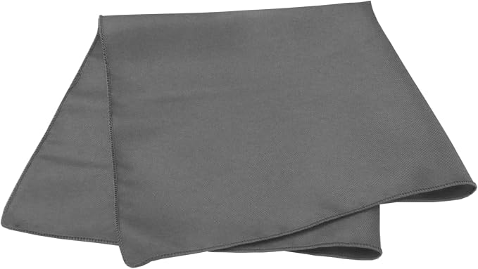 17x17-Inch Polyester Cloth Napkins, Charcoal, Set of 36 | Bulk Case of 3 Dozen, Dinner Napkins, Square, Serged Edges, Machine Washable, Wrinkle-Resistant, Flame-Resistant, Grey - Image 2