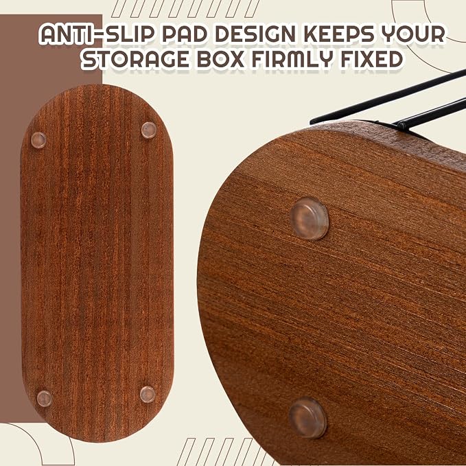 18oz Adjustable Coffee Cup Dispenser with Wooden Base, Cup and Lid Holder, Cups Holder Organizer for Coffee Pod Straw and Lid Storage(2-Compartment Single,Color 1) - Image 5