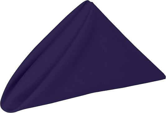 17x17-Inch Polyester Cloth Napkins, Purple, Set of 24 by UltimateTextile