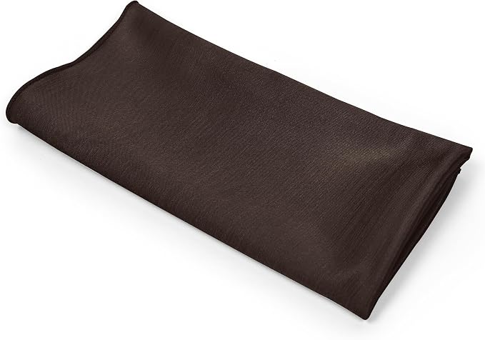 17x17-Inch Shantung Cloth Napkins, Chocolate, Set of 24 - Image 9
