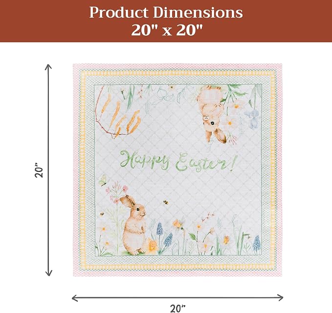 Maison d' Hermine Cloth Napkins Set of 4 Reusable 100% Cotton (20" x 20") | Everyday Square Napkins Cloth Washable Dinner Party Wedding Restaurant Hotel Kitchen Spring Summer - Easter Dew - Image 7