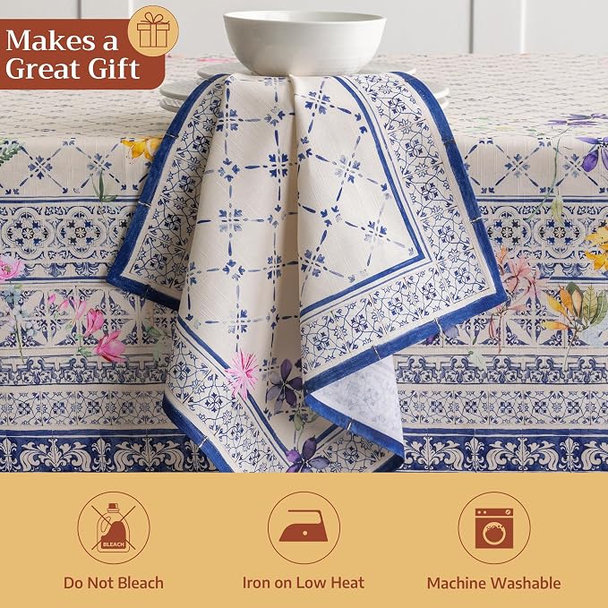 Maison d' Hermine Cloth Napkins Set of 4 Reusable 100% Cotton (20" x 20") | Everyday Square Napkins Cloth Washable Dinner Party Wedding Restaurant Hotel Kitchen Spring Summer - Faience - Image 5