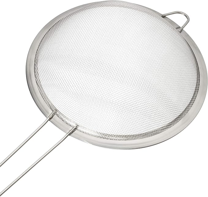 Relaxdays Kitchen Sieve Set of 3, Diameter 7, 12 and 18 cm, with Handle, Flour, Powdered Sugar, Fruits, Household Sieve, Stainless Steel, Silver - Image 6