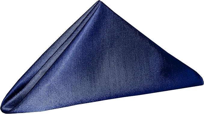 20 x 20-Inch Shantung Satin Cloth Napkins, Royal Set of 24 - Image 2