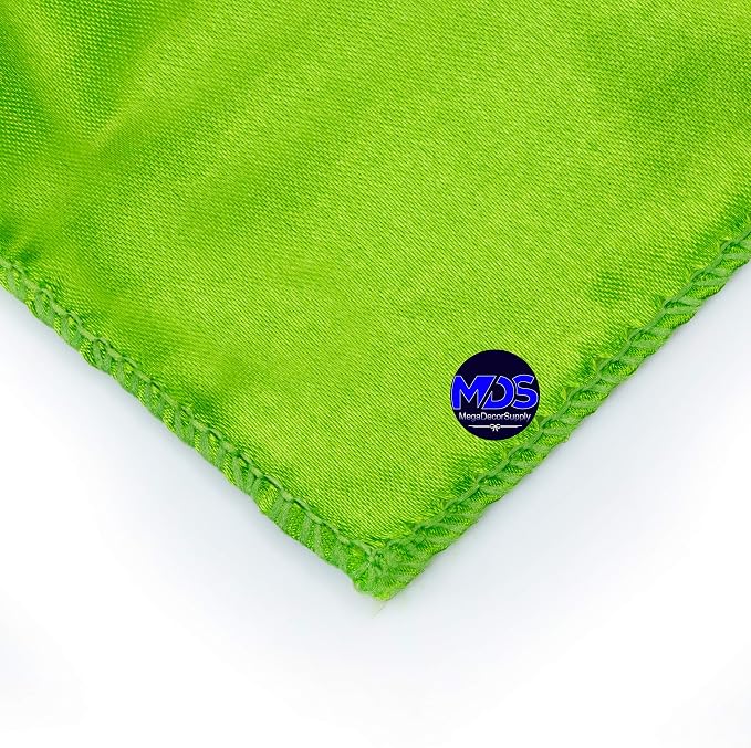 Set of 100 PCS Satin Napkin 12x12 Inch Square, Dinner Table Napkins for Wedding, Bulk Silky Sateen Cloth Napkins for Restaurant Banquet Graduation Birthday Party Decoration - Parrot Green - Image 3