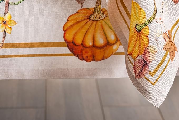 Maison d' Hermine Cloth Napkins Set of 4 Reusable 100% Cotton (20" x 20") | Everyday Square Napkins Cloth Washable Dinner Wedding Restaurant Hotel Kitchen Thanksgiving Christmas - Potiron - Image 8