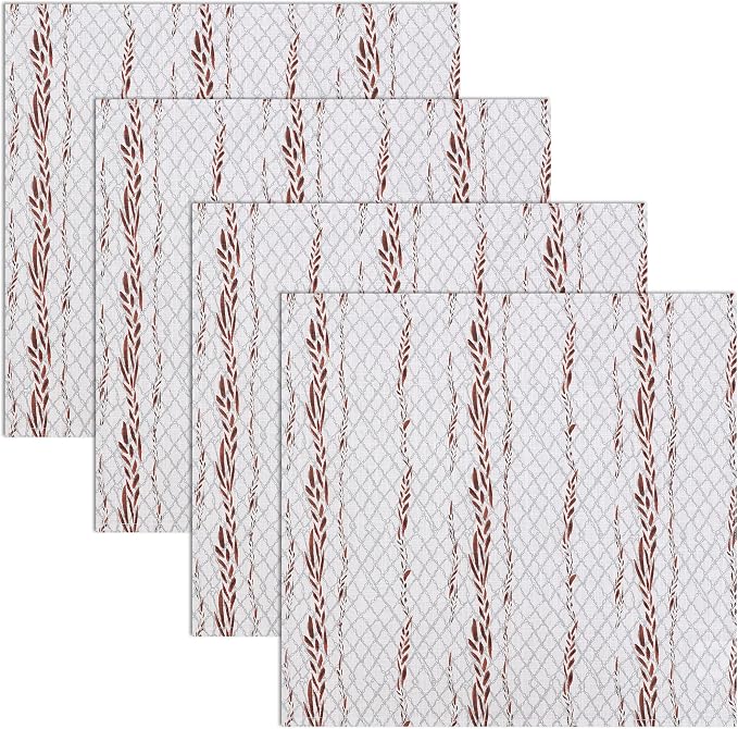 RUVANTI Cloth Napkins Set of 6 Cotton 100%, 18x18 Inches Napkins Cloth Washable, Soft, Absorbent. Cotton Napkins for Parties, Christmas, Thanksgiving, Weddings, Dinner Napkins Cloth - Wheatable - Image 2