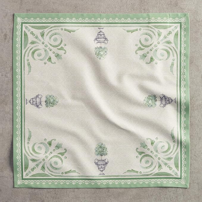 Maison d' Hermine Cloth Napkins Set of 4 100% Cotton Everyday Reusable Square Napkins Cloth Washable, Dinner, Party, Wedding, Restaurant, Spring/Summer (Jardin Du Roy, 20" x 20") | Everyday Square Napkins Cloth Washable Dinner Party Wedding Restaurant ... - Image 8