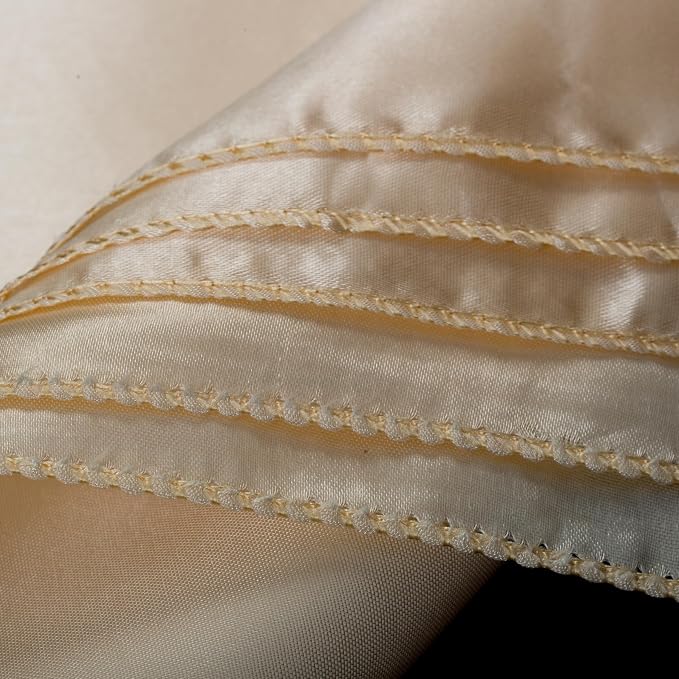 MDS® Pack of 200 Satin Napkins 12 x 12 Inch, Soft Silky Reusable Cloth Dinner Table Napkins for Wedding Décor, Reception, Birthday, Parties, Banquets, Catering, Restaurants & Hotel - Cream - Image 6